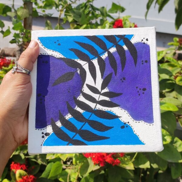 Hand-Painted Acrylic Boho Art